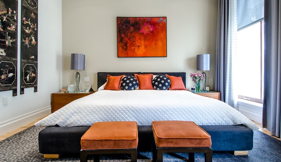 A hostel bedroom prepared for a new tenancy